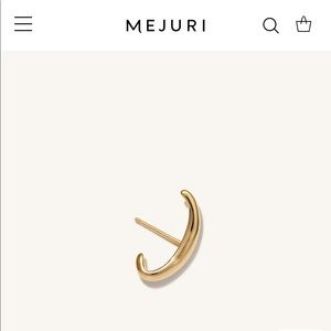 Mejuri Single Bold Hook Stud New with Box
